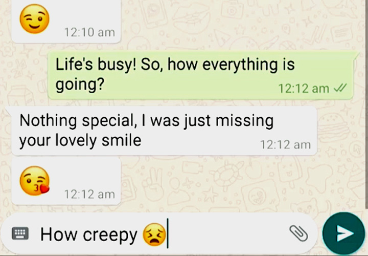 Annoying creatures message